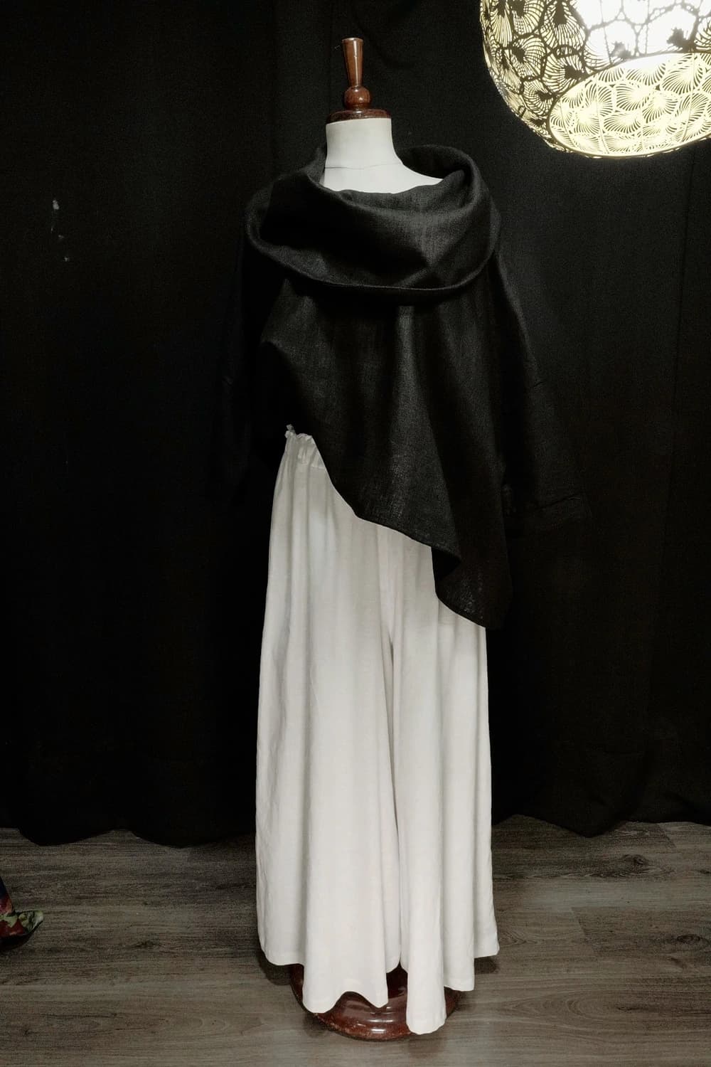 Pantalón holgado de lino